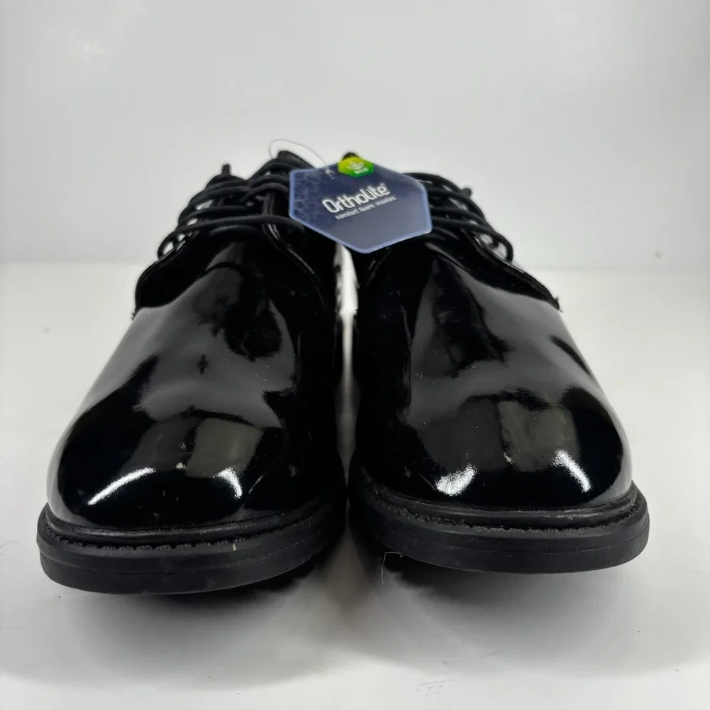 Original S.W.A.T. 118001 Men's US 10 Black High Gloss Dress Oxford Uniform Shoes